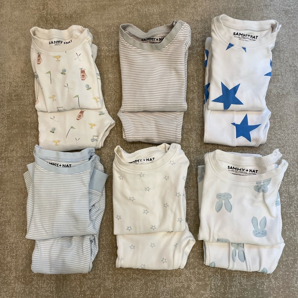 Collection of six Sammy and Nat toddler pajamas size 3T